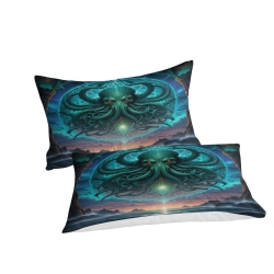 Mythe de l'horreur Cthulhu Housse de Couette Imprimée 3D Douce 3 Pièces Literie Garçons Filles