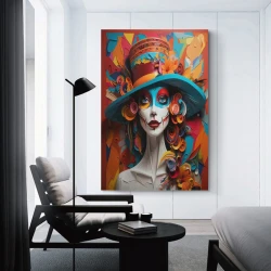 Art abstrait Femmes Peinture sur toile sans cadre, impressions posters art mural pour déco maison chambre bureau