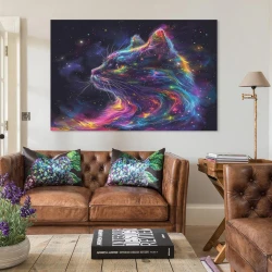 Gato Pintura en lienzo sin marco, impresiones de pósters arte pared para decoración hogar dormitorio oficina