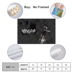 Cristiano Ronaldo Peinture sur toile sans cadre, impressions posters art mural pour déco maison chambre bureau