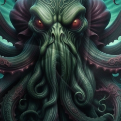 Mythe de l'horreur Cthulhu Housse de Couette Imprimée 3D Douce 3 Pièces Literie Garçons Filles