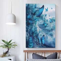 Papillon Peinture sur toile sans cadre, impressions posters art mural pour déco maison chambre bureau