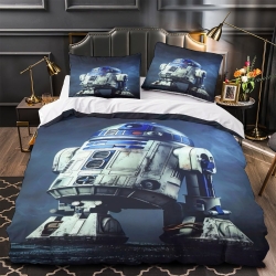 R2-D2 Star Wars 3D Printed Duvet Cover Soft 3 Piece Bedding Boys Girls quilt cover