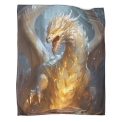 occidental Dragón Manta de Forro Polar Impresa en 3D Suave y Acogedora para Sofá Cama Oficina