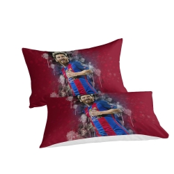Lionel Messi Housse de Couette Imprimée 3D Douce 3 Pièces Literie Garçons Filles