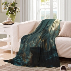Loup Plaid en Polaire Imprimé 3D Couverture Douce Confortable pour Canapé Lit Bureau