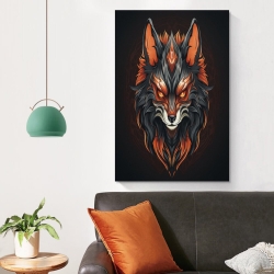 Renard Peinture sur toile sans cadre, impressions posters art mural pour déco maison chambre bureau