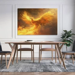 Phénix Peinture sur toile sans cadre, impressions posters art mural pour déco maison chambre bureau