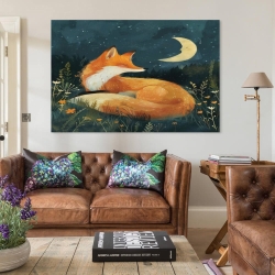 Fuchs Unrahmtes Leinwandbild, Wandkunst-Poster-Drucke für Zuhause, Schlafzimmer, Büro Dekoration