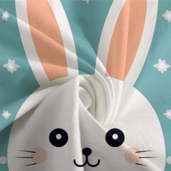 Lapin Housse de Couette Imprimée 3D Douce 3 Pièces Literie Garçons Filles