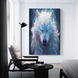 Loup Peinture sur toile sans cadre, impressions posters art mural pour déco maison chambre bureau