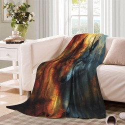 Loup Plaid en Polaire Imprimé 3D Couverture Douce Confortable pour Canapé Lit Bureau