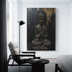 Bouddha Peinture sur toile sans cadre, impressions posters art mural pour déco maison chambre bureau