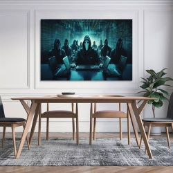 Hacker Peinture sur toile sans cadre, impressions posters art mural pour déco maison chambre bureau
