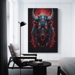 Vache Peinture sur toile sans cadre, impressions posters art mural pour déco maison chambre bureau