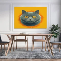 Chat Peinture sur toile sans cadre, impressions posters art mural pour déco maison chambre bureau