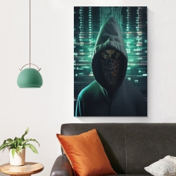 Hacker Peinture sur toile sans cadre, impressions posters art mural pour déco maison chambre bureau