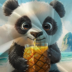 Panda Housse de Couette Imprimée 3D Douce 3 Pièces Literie Garçons Filles