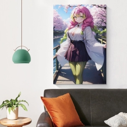 Tueur de démons: Demon Slayer Peinture sur toile sans cadre, impressions posters art mural pour déco maison chambre bureau