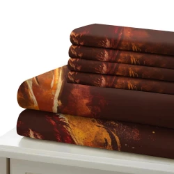 Loup Housse de Couette Imprimée 3D Douce 3 Pièces Literie Garçons Filles