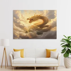 Dragon Peinture sur toile sans cadre, impressions posters art mural pour déco maison chambre bureau