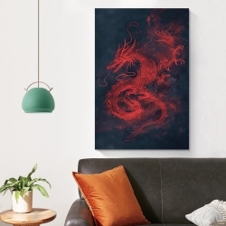 Drache Unrahmtes Leinwandbild, Wandkunst-Poster-Drucke für Zuhause, Schlafzimmer, Büro Dekoration