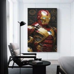 Avengers Iron Man Pittura su tela senza cornice, stampe di poster arte murale per arredo casa camera ufficio