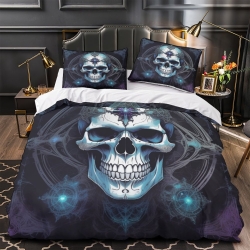Crâne Housse de Couette Imprimée 3D Douce 3 Pièces Literie Garçons Filles