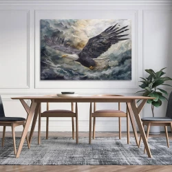Aigle Peinture sur toile sans cadre, impressions posters art mural pour déco maison chambre bureau