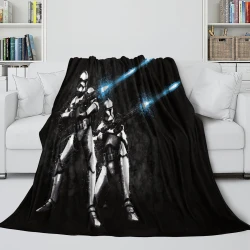 Stormtrooper Star Wars Manta de Forro Polar Impresa en 3D Suave y Acogedora para Sofá Cama Oficina  