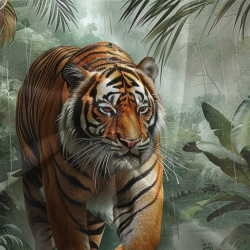 Tigre Housse de Couette Imprimée 3D Douce 3 Pièces Literie Garçons Filles
