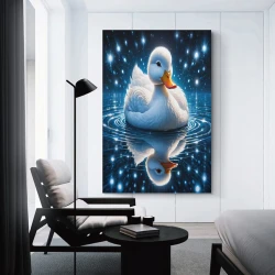 Ente Unrahmtes Leinwandbild, Wandkunst-Poster-Drucke für Zuhause, Schlafzimmer, Büro Dekoration