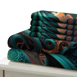 Mythe de l'horreur Cthulhu Housse de Couette Imprimée 3D Douce 3 Pièces Literie Garçons Filles