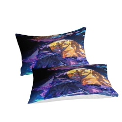 Tueur de démons: Demon Slayer Housse de Couette Imprimée 3D Douce 3 Pièces Literie Garçons Filles