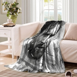 Lionel Messi Plaid en Polaire Imprimé 3D Couverture Douce Confortable pour Canapé Lit Bureau