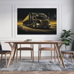 Gros camion Peinture sur toile sans cadre, impressions posters art mural pour déco maison chambre bureau