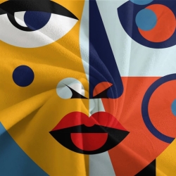 Art abstrait Housse de Couette Imprimée 3D Douce 3 Pièces Literie Garçons Filles