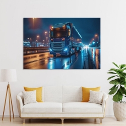 Großer Lastwagen Unrahmtes Leinwandbild, Wandkunst-Poster-Drucke für Zuhause, Schlafzimmer, Büro Dekoration