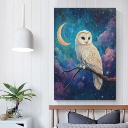 Gufo Pittura su tela senza cornice, stampe di poster arte murale per arredo casa camera ufficio