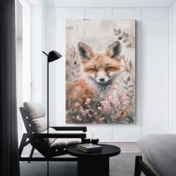 Renard Peinture sur toile sans cadre, impressions posters art mural pour déco maison chambre bureau