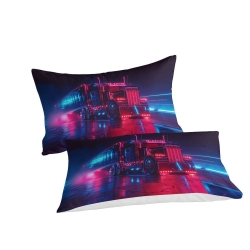 Gros camion Housse de Couette Imprimée 3D Douce 3 Pièces Literie Garçons Filles