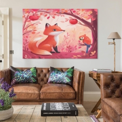 Renard Peinture sur toile sans cadre, impressions posters art mural pour déco maison chambre bureau