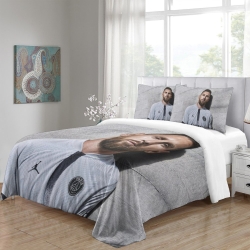 Lionel Messi Housse de Couette Imprimée 3D Douce 3 Pièces Literie Garçons Filles