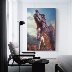 Dinosaure Peinture sur toile sans cadre, impressions posters art mural pour déco maison chambre bureau