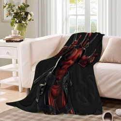 Marvel Deadpool Manta de Forro Polar Impresa en 3D Suave y Acogedora para Sofá Cama Oficina