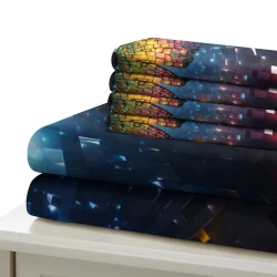 Papillon Housse de Couette Imprimée 3D Douce 3 Pièces Literie Garçons Filles