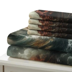 Crâne Housse de Couette Imprimée 3D Douce 3 Pièces Literie Garçons Filles