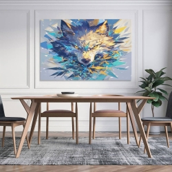 Loup Peinture sur toile sans cadre, impressions posters art mural pour déco maison chambre bureau
