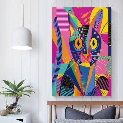 Chat Peinture sur toile sans cadre, impressions posters art mural pour déco maison chambre bureau