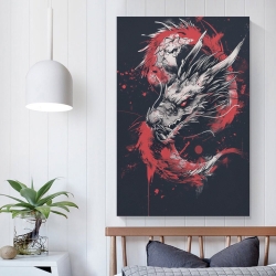 maléfique Dragon Peinture sur toile sans cadre, impressions posters art mural pour déco maison chambre bureau
